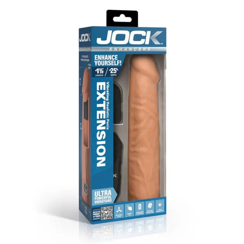 Jock Vibrating Penis Extension with Remote - Medium - MyPleasure