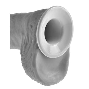 King Cock 10" Hollow Strap-on Suspender System - Flesh - MyPleasure