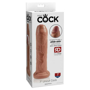 King Cock 7" Uncut - Tan - MyPleasure