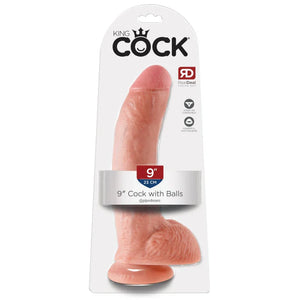 King Cock 9-Inch Cock With Balls - Flesh - MyPleasure
