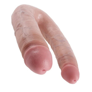 King Cock Double Trouble - Large - Flesh - MyPleasure