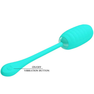 Kirk Rechargeable Vibrating Egg - Turquoise - MyPleasure