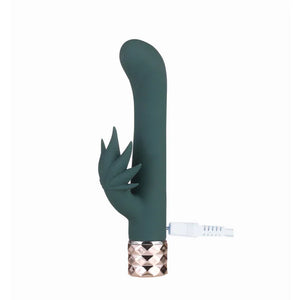 Kusha 420 Series Crystal Gems G-Spot Vibrator - Green - MyPleasure