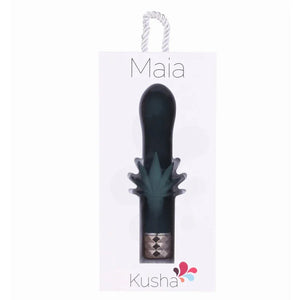 Kusha 420 Series Crystal Gems G-Spot Vibrator - Green - MyPleasure