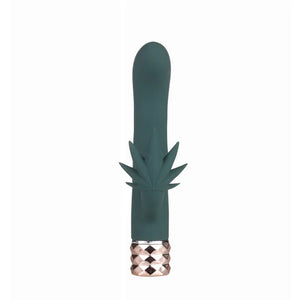 Kusha 420 Series Crystal Gems G-Spot Vibrator - Green - MyPleasure