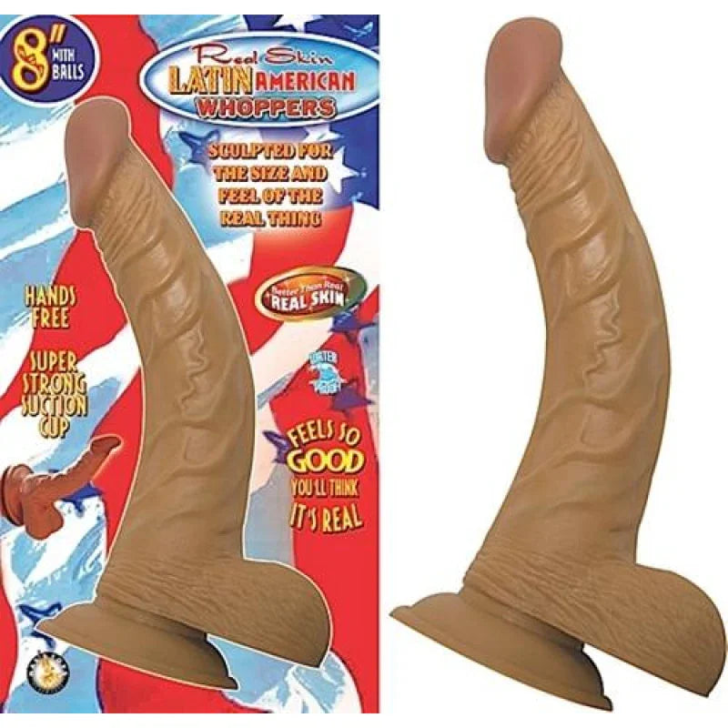 Latin American Whoppers 8in With Balls-Latin - MyPleasure