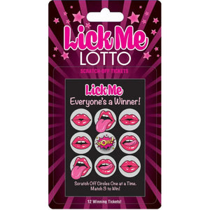 Lick Me Lotto 12 Winning Tickets! - MyPleasure