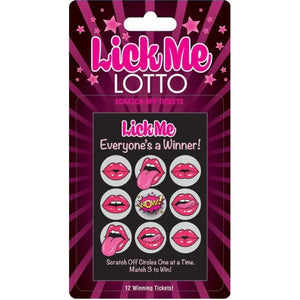 Lick Me Lotto 12 Winning Tickets! - MyPleasure