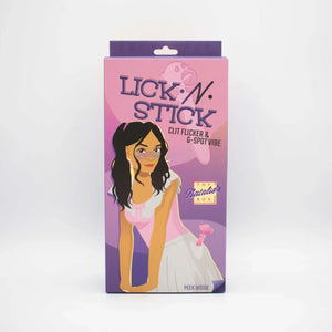 Lick n' Stick Clit Flicker and G-Spot Vibrator - Pink - MyPleasure