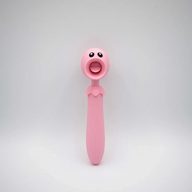 Lick n' Stick Clit Flicker and G-Spot Vibrator - Pink - MyPleasure