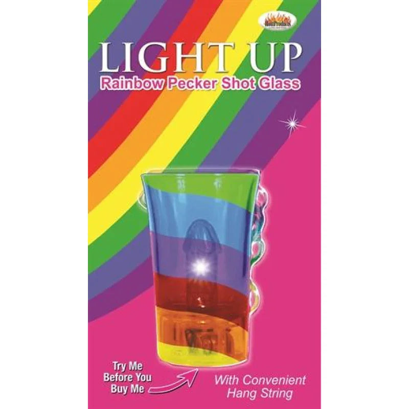 Light Up Rainbow Pecker Shot Glass - MyPleasure
