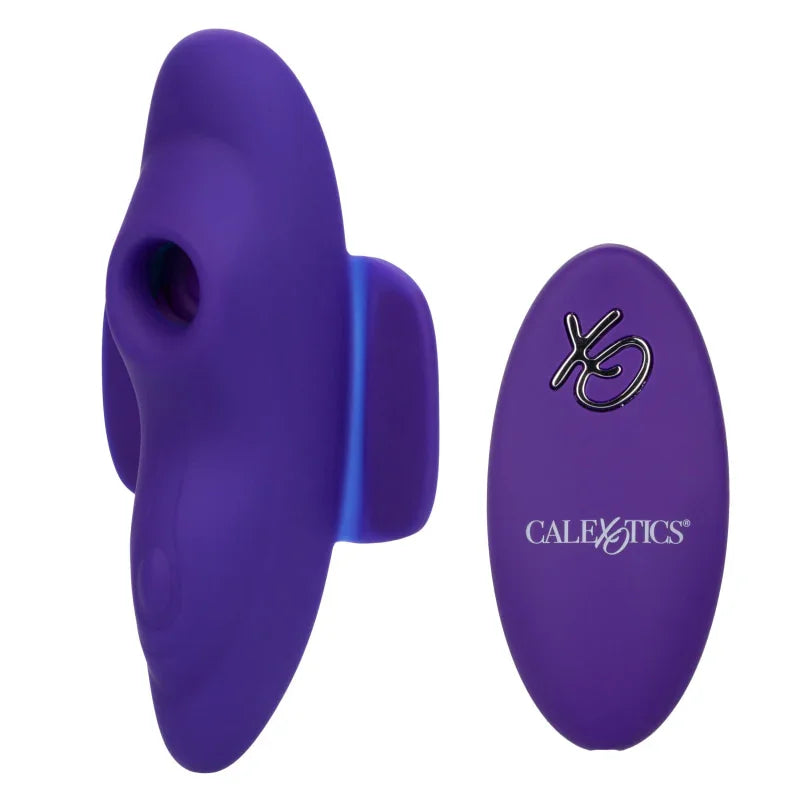 Lock-N-Play Remote Suction Panty Teaser - Purple - MyPleasure