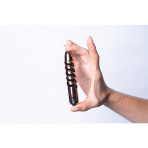 Lola 10 Function Vibrating Twisty Bullet - Rose Gold - MyPleasure