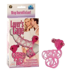 Lovers Cage Stretchy Cock Cage Comfortable Scrotum Cage - Pink - MyPleasure