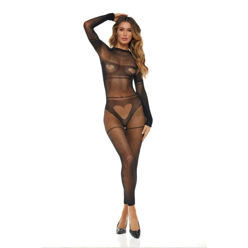 Mad Love Bodystocking - One Size - Black - MyPleasure