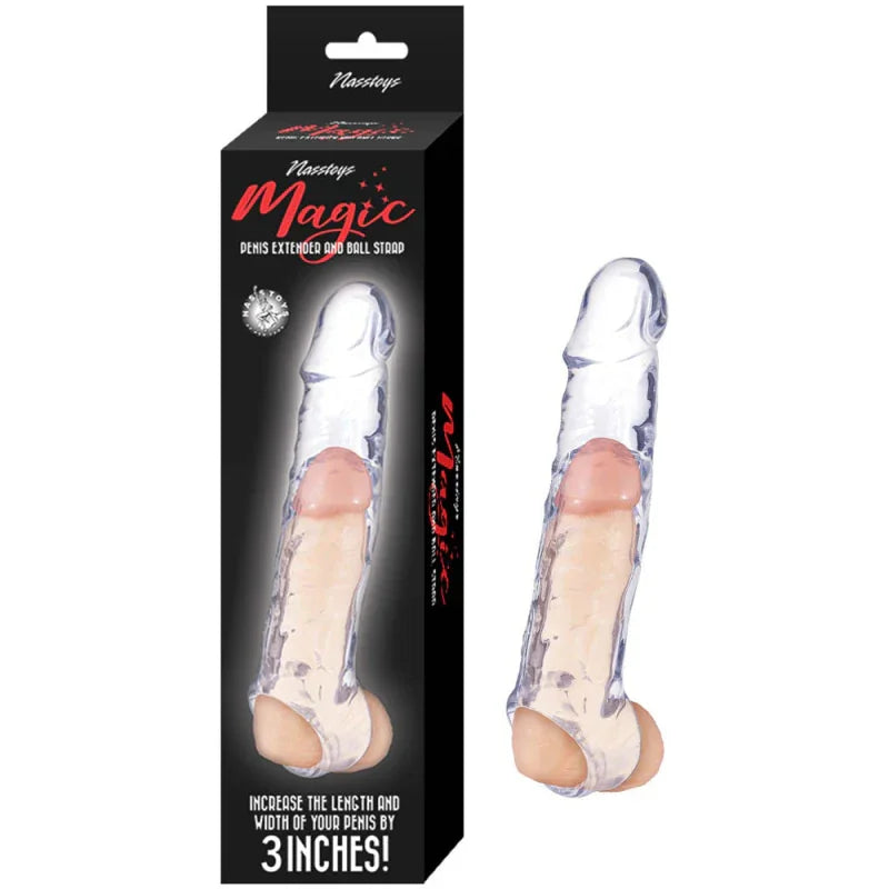 Magic Penis Extender and Ball Strap 6.5" - Clear - MyPleasure