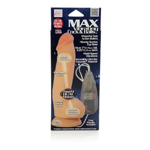 Max Vibrating Cock and Balls - Natural - MyPleasure