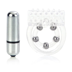 Maximus Enhancement Ring 5 Stroker Beads - Clear - MyPleasure