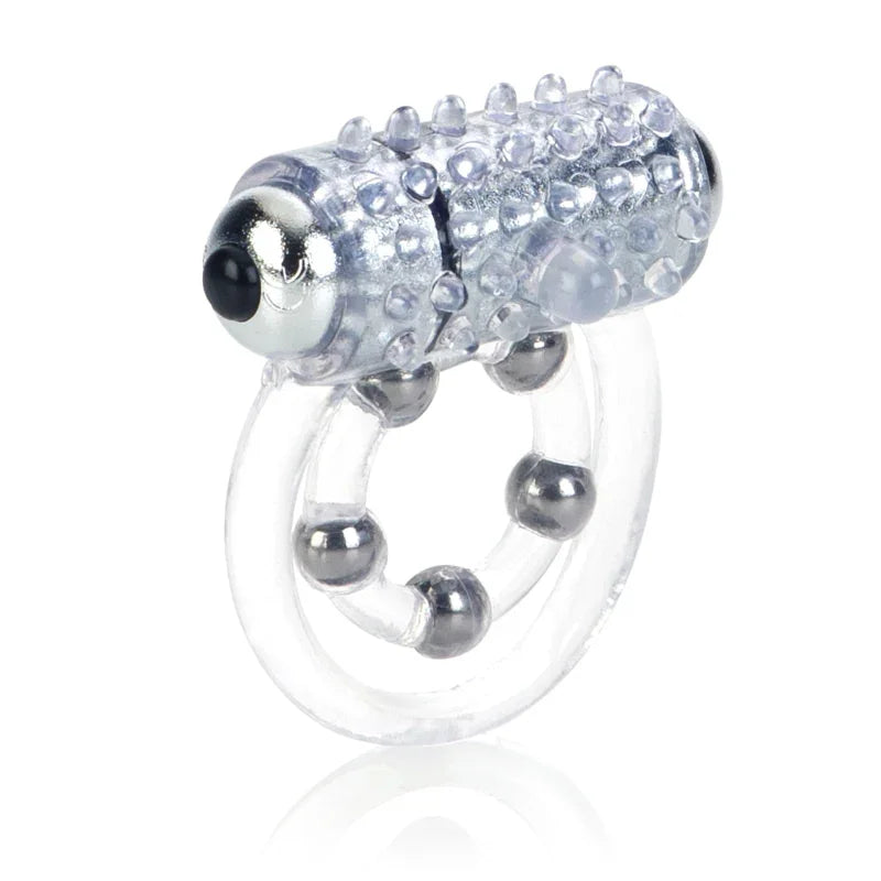 Maximus Enhancement Ring 5 Stroker Beads - Clear - MyPleasure