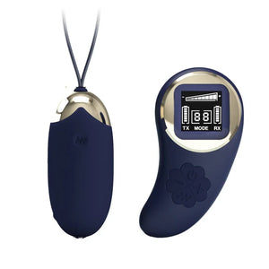 Mina Vibrating Remote Control Egg - Blue - MyPleasure
