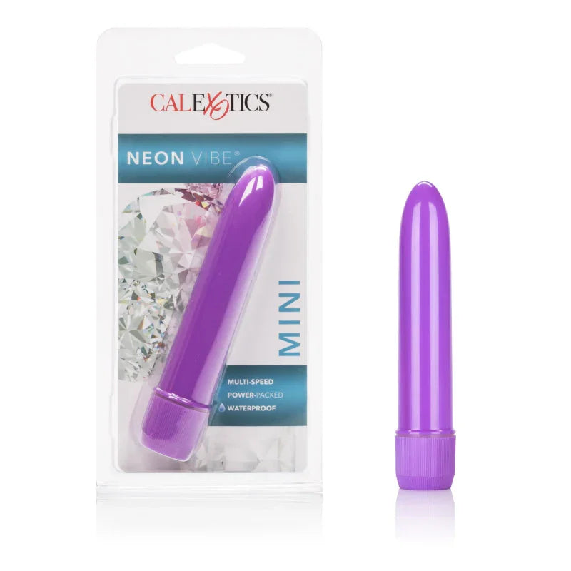 Mini Neon Multi-Speed Vibe 4.5 Inches - Purple - MyPleasure