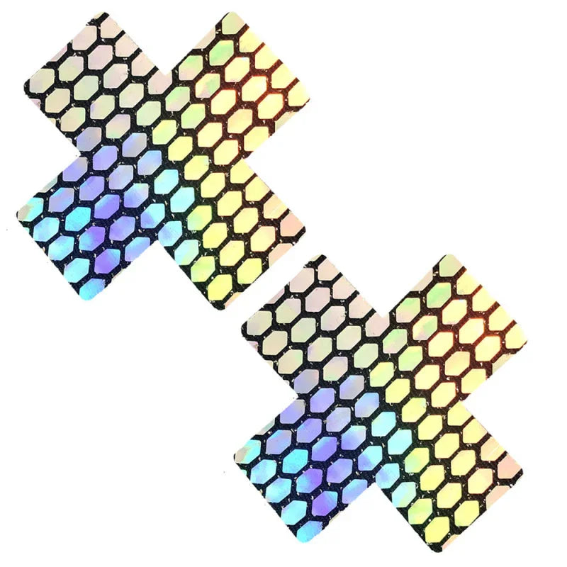Mirrored Mayhem Super Holographic X Factor Nipztix Pasties - MyPleasure