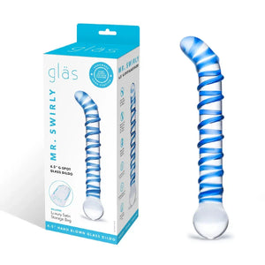 Mr. Swirly 6.5 Inch G-Spot Glass Dildo - MyPleasure
