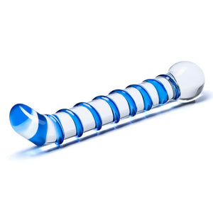 Mr. Swirly 6.5 Inch G-Spot Glass Dildo - MyPleasure