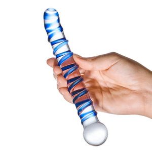 Mr. Swirly 6.5 Inch G-Spot Glass Dildo - MyPleasure