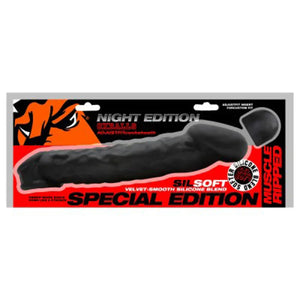 Muscle Ripped Slim Veiny Cocksheath - Night Black - MyPleasure