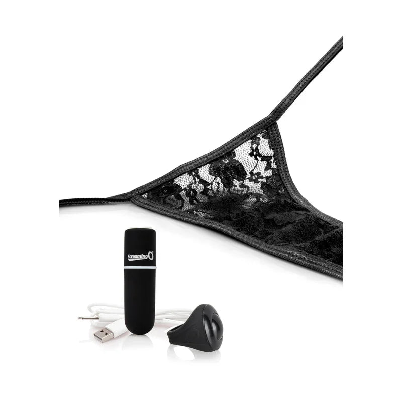 My Secret Charged Remote Control Panty Vibe - Black - MyPleasure