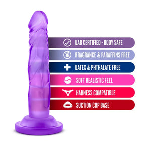 Naturally Yours - 5 Inch Mini Cock - Purple - MyPleasure