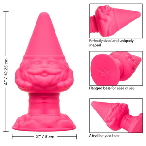 Naughty Bits Anal Gnome Gnome Butt Plug - Pink - MyPleasure