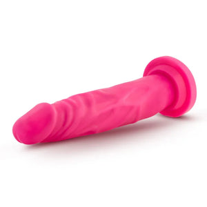 Neo - 7.5 Inch Dual Density Cock - Neon Pink - MyPleasure