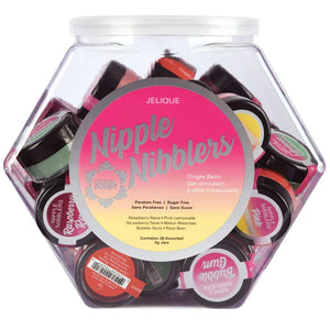 Nipple Nibblers Tingle Balm - 36 Pc. Bowl - 3gm Jars Assorted - MyPleasure