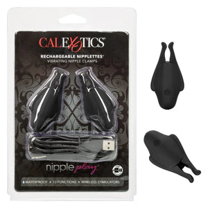 Nipple Play Rechargeable Nipplettes - Black - MyPleasure