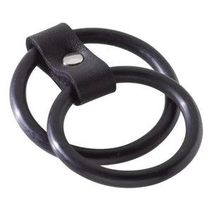 Nitrile Dual Cock Ring - Black - MyPleasure