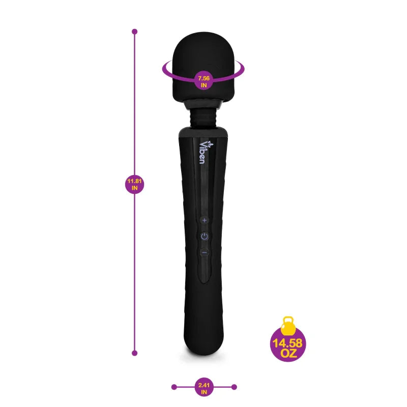 Obsession - Black - Intense Wand Massager - MyPleasure