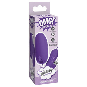 Omg! Bullets Happy Vibrating Bullet - Purple - MyPleasure