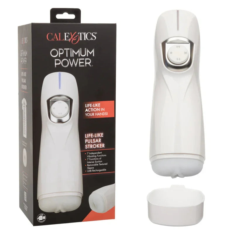 Optimum Power Lifelike Pulsar Stroker - White - MyPleasure