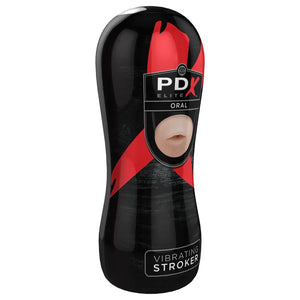 Pdx Elite Vibrating Stroker Oral - MyPleasure