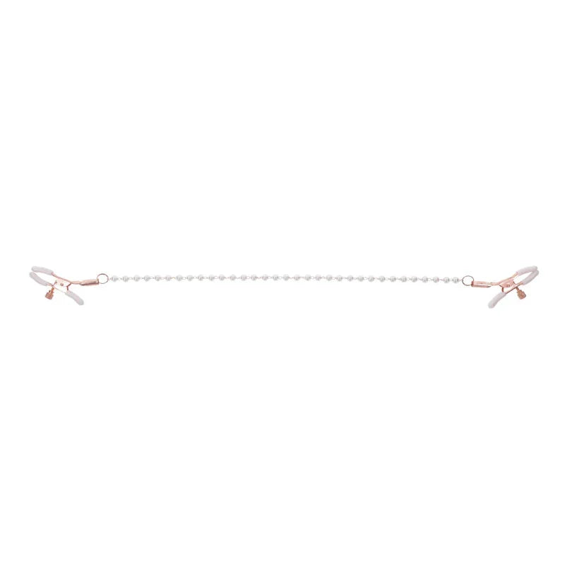 Peaches N Creame Pearl Nipple Clamps - Pink - MyPleasure