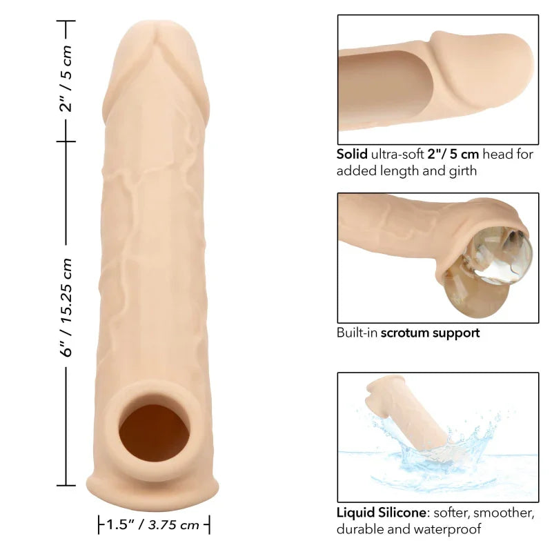 Performance Maxx Life-Like Extension 8 Inch - Ivory - MyPleasure