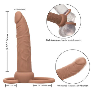 Performance Maxx Rechargeable Dual Penetrator - Brown - MyPleasure