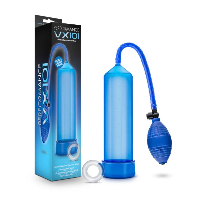 Performance - Vx101 Male Enhancement Pump - Blue - MyPleasure