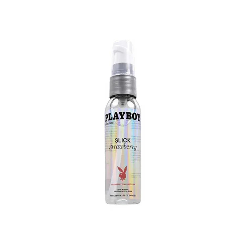 Playboy Pleasure Slick Strawberry Flavored Lubricant 2 Oz - MyPleasure