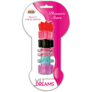 Pleasure Stars Jelly Cock Rings - MyPleasure