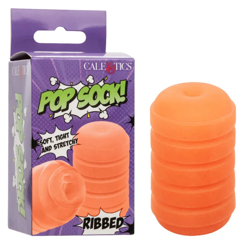 Pop Sock Ribbed - Orange - MyPleasure
