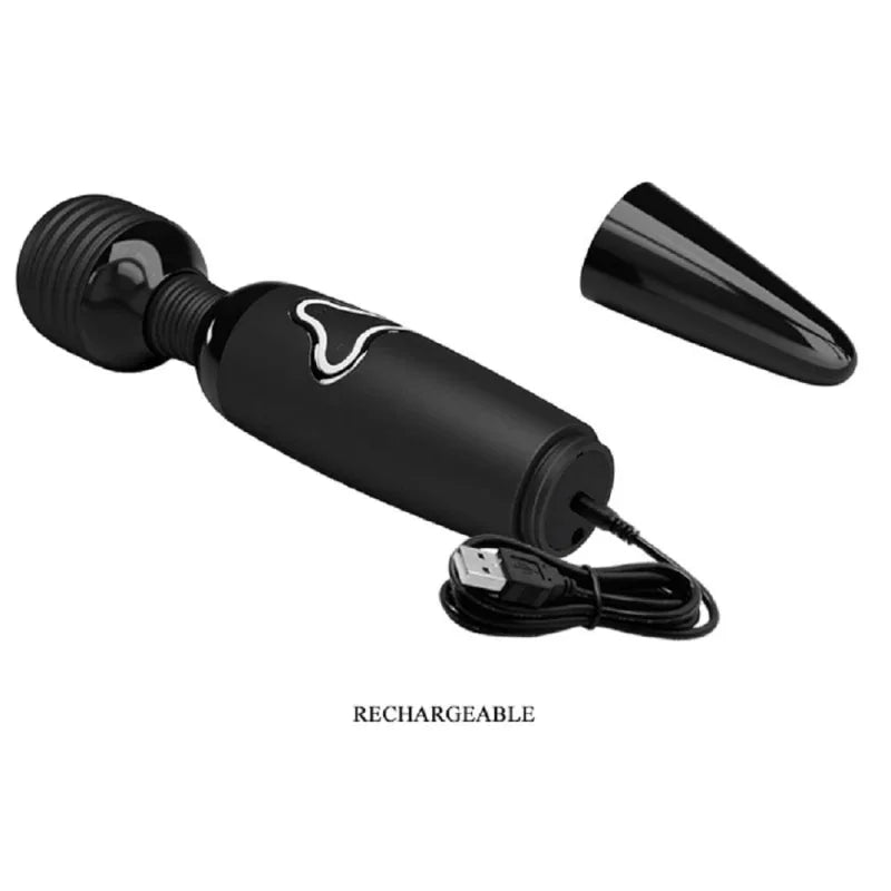 Pretty Love Body Wand With Led Light - Black - MyPleasure