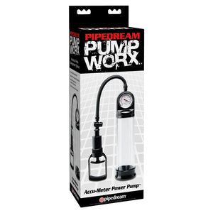 Pump Worx Accu-Meter Power Pump - Black - MyPleasure